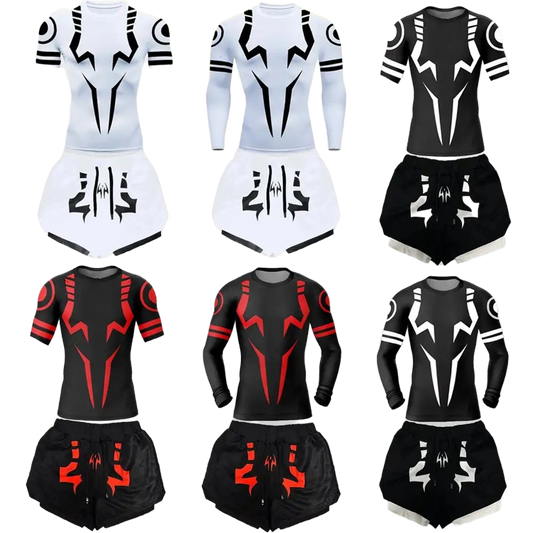 Jujutsu Kaisen Anime Compressie T-shirt Pakken 2-in-1 voor Heren