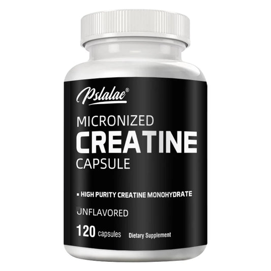 Gemicroniseerd Creatine Monohydraat - 120 Capsules - Ondersteuning voor vóór en na de training