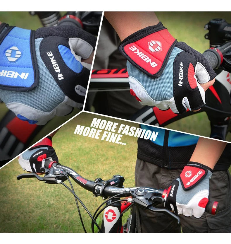 Schokbestendige GEL Pad Fiets handschoenen Halve Vinger