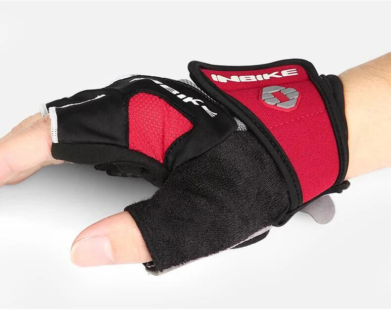Schokbestendige GEL Pad Fiets handschoenen Halve Vinger