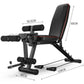 WEIGHT BENCH, RECLINING, ADJUSTABLE, WITH ELASTIC BAND, WEIGHT DISC HOLDER