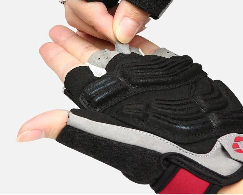 Schokbestendige GEL Pad Fiets handschoenen Halve Vinger