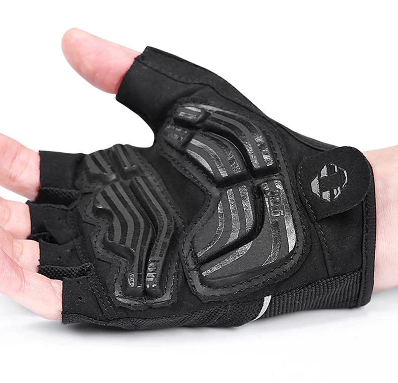 Schokbestendige GEL Pad Fiets handschoenen Halve Vinger