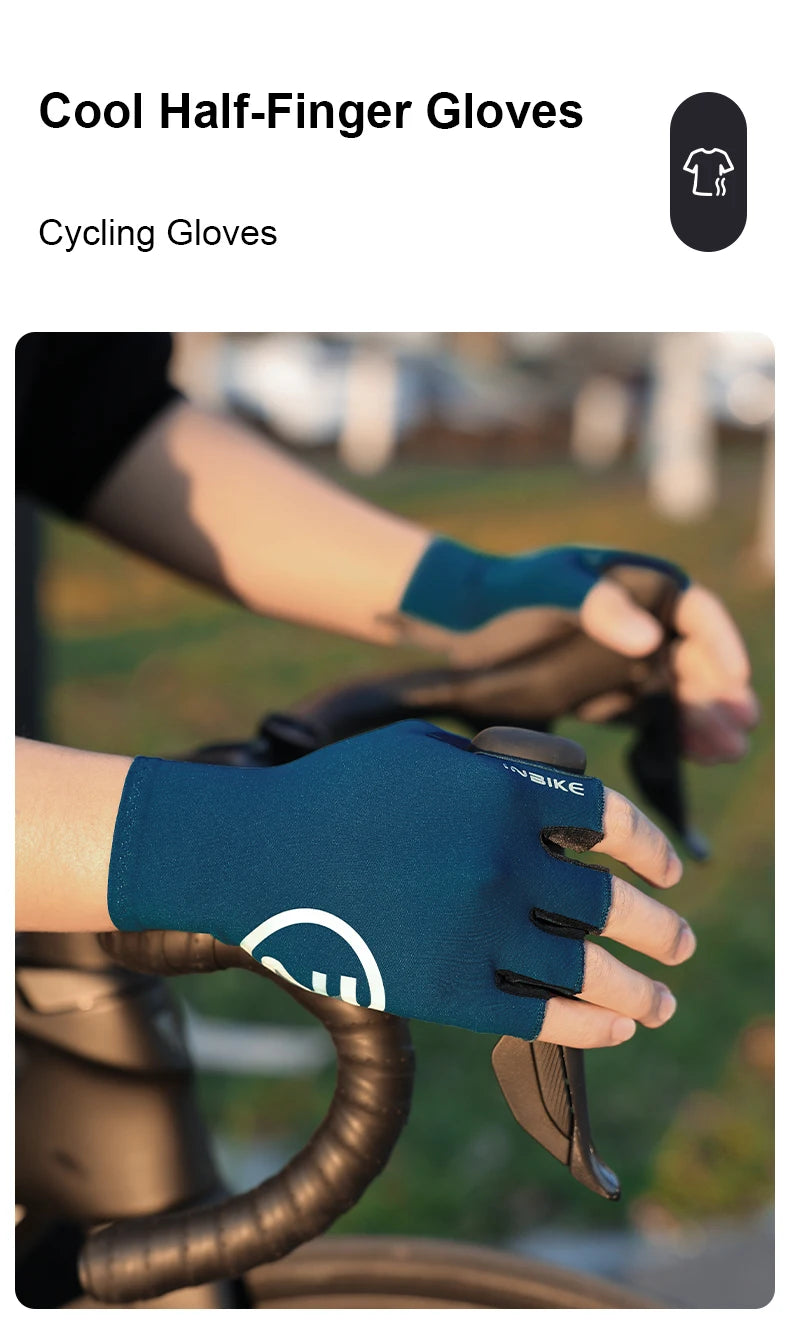 Schokbestendige GEL Pad Fiets handschoenen Halve Vinger