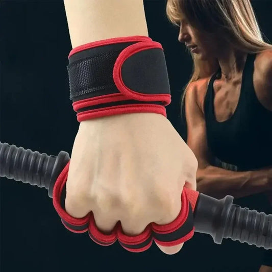Workout gloves half-finger style for men and women – anti-slip grip