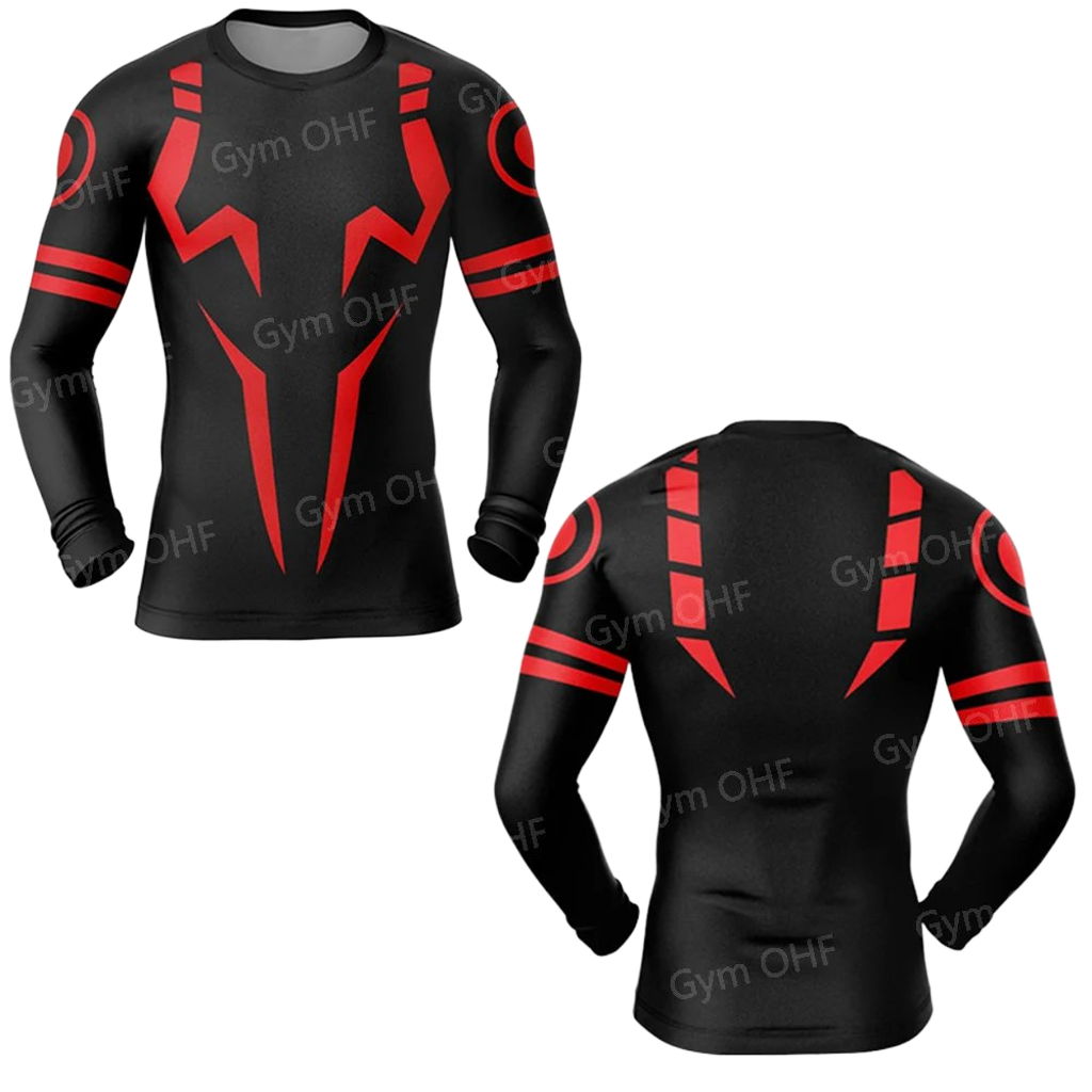Men's 2-in-1 Compression Shirt & Double-Deck Shorts Set
