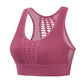 Pink mesh breathable gym top for women, quick-dry activewear perfect for summer workouts and swimwear.