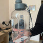 Large Capacity 2 Liter Water Bottle Sports Gym Water Kettle Camping Travel BPA Free Drinking Bottles  Portable Plastic Space Cup