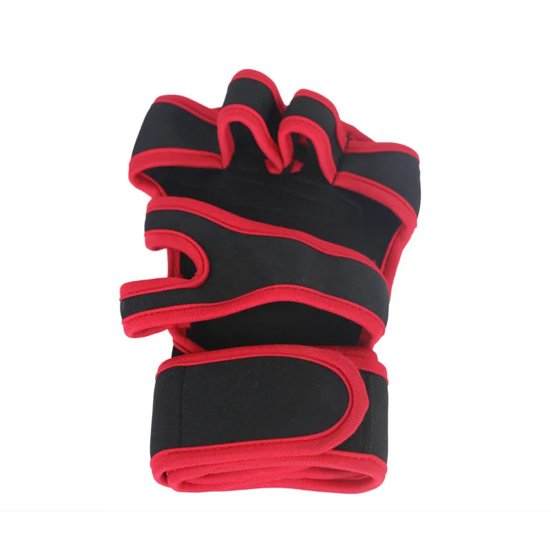 Durable workout gloves with padded palm and wrist support