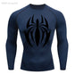 high-stretch skull compression long sleeve gym shirt, designed for muscle support, breathability, and quick-dry comfort during workouts.