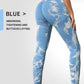 seamless bleach peach butt high waist yoga leggings with butt-lifting and curve-enhancing design for yoga, running, and workouts.