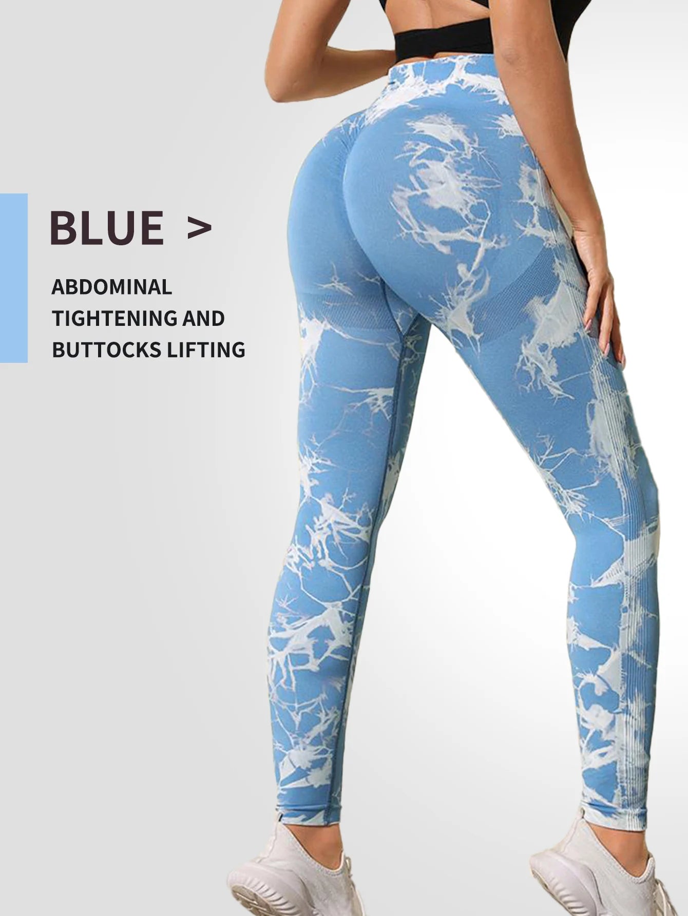 seamless bleach peach butt high waist yoga leggings with butt-lifting and curve-enhancing design for yoga, running, and workouts.