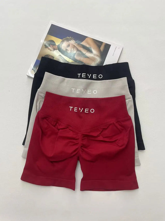 soft, breathable yoga shorts in a high-waisted fit—perfect for workouts, yoga, or relaxed summer days.