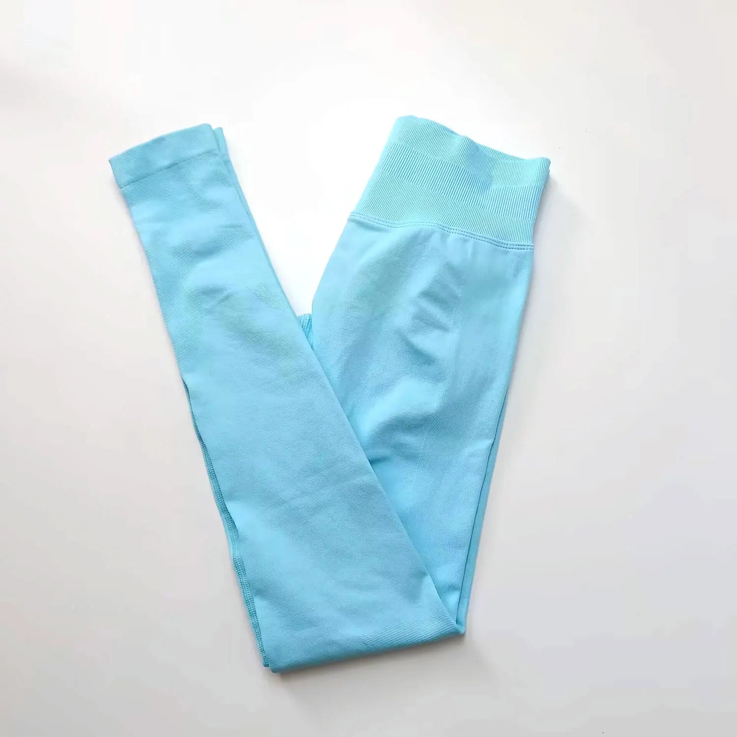 seamless gym leggings with high waist tummy control fit