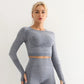 Women Seamless Yoga Crop Top