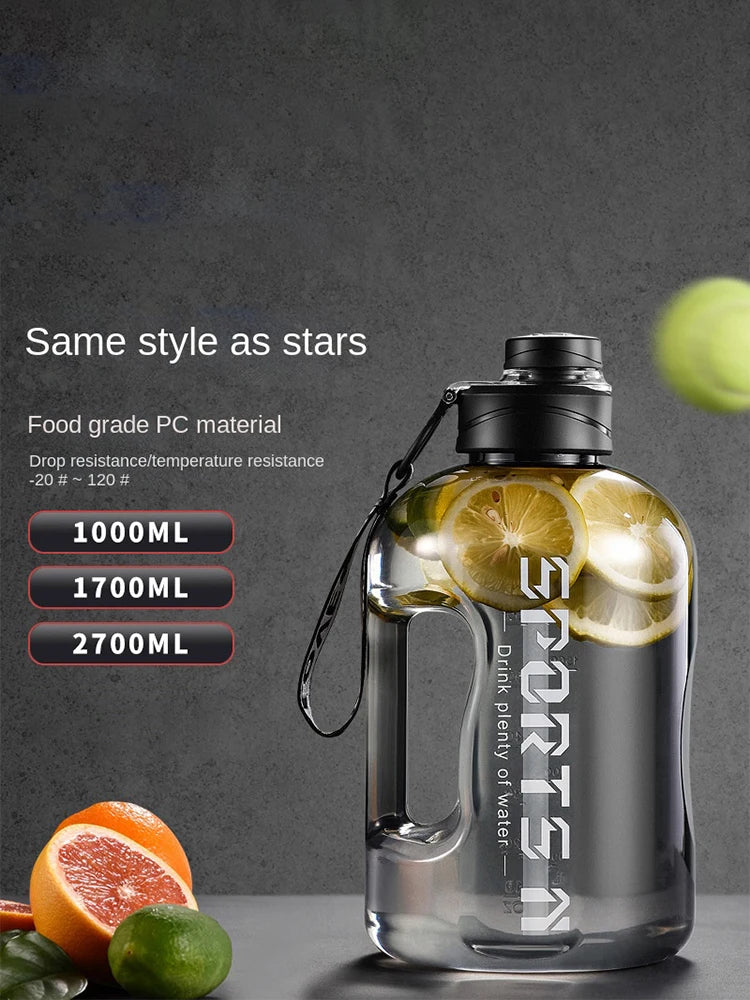 Large Gym & Cycling Cup (1700–2700 ml) – Ergonomic & Leak-Proof
