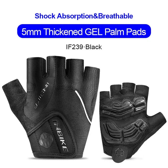 Schokbestendige GEL Pad Fiets handschoenen Halve Vinger