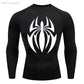 high-stretch skull compression long sleeve gym shirt, designed for muscle support, breathability, and quick-dry comfort during workouts.