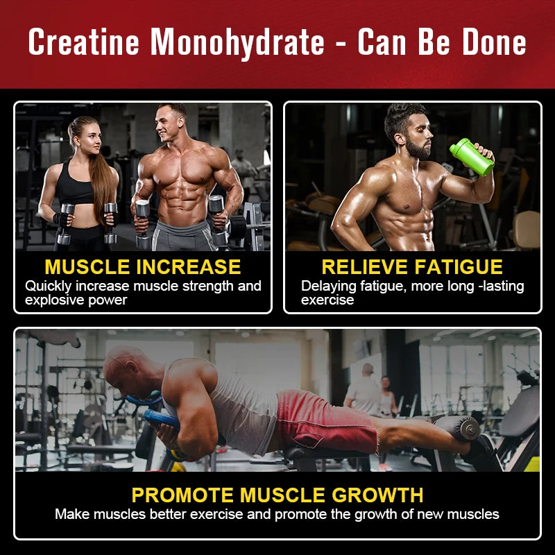 Creatine Monohydrate , To Help Build Muscle, Enhance Energy and Performance