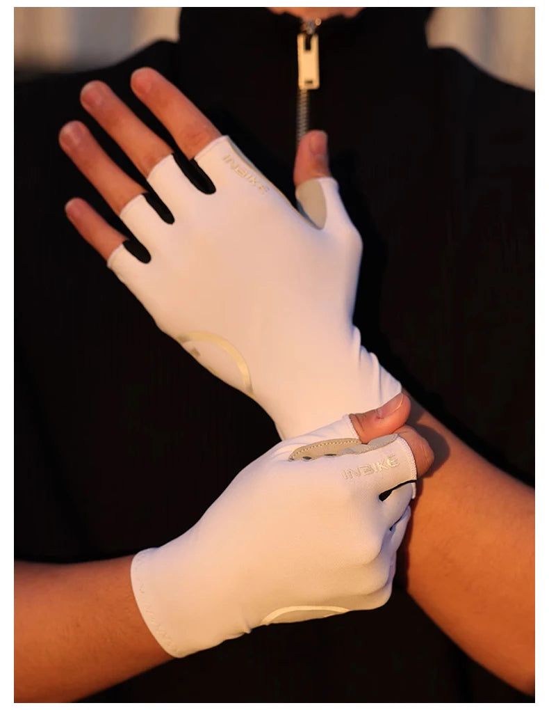 Schokbestendige GEL Pad Fiets handschoenen Halve Vinger