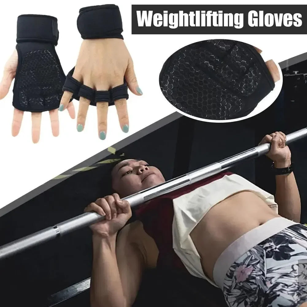 Workout gloves half-finger style for men and women – anti-slip grip