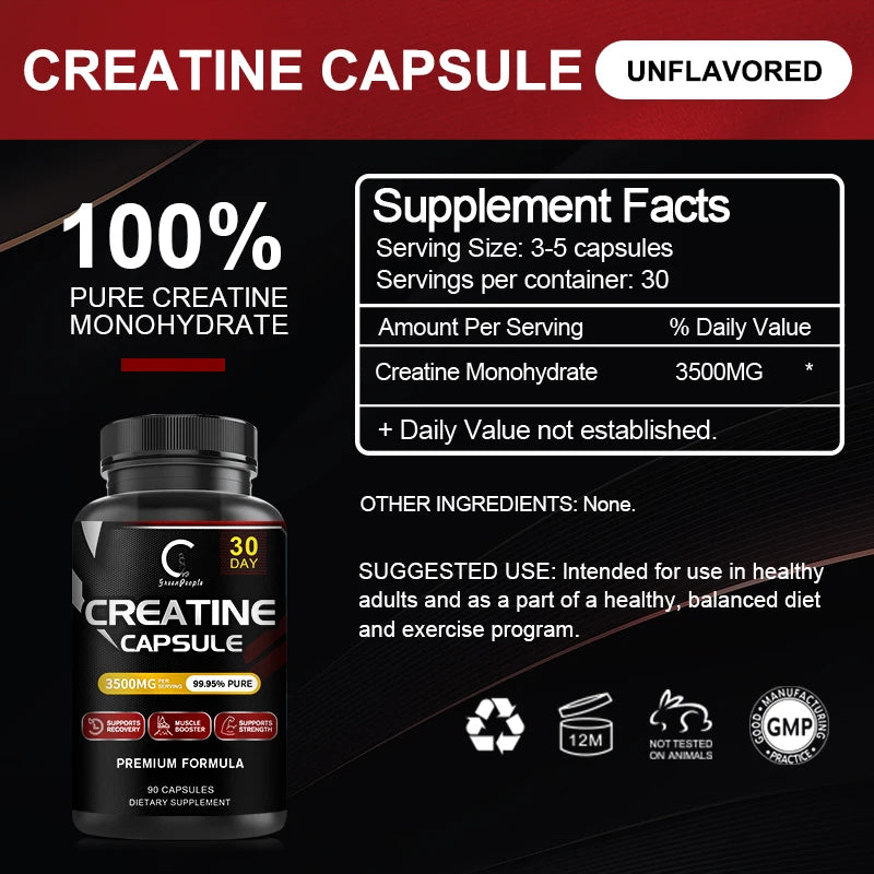 Creatine Monohydrate , To Help Build Muscle, Enhance Energy and Performance