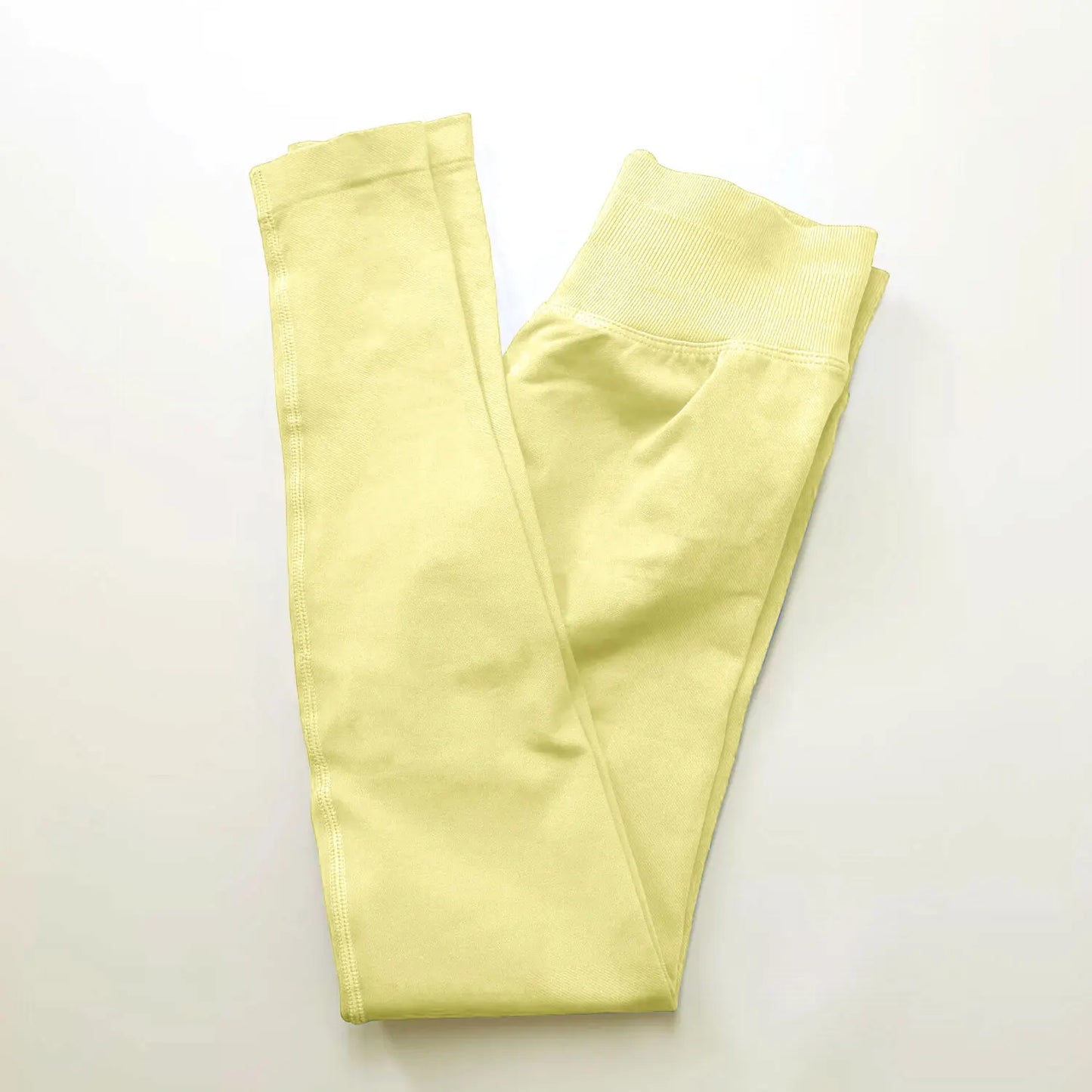 seamless gym leggings with high waist tummy control fit