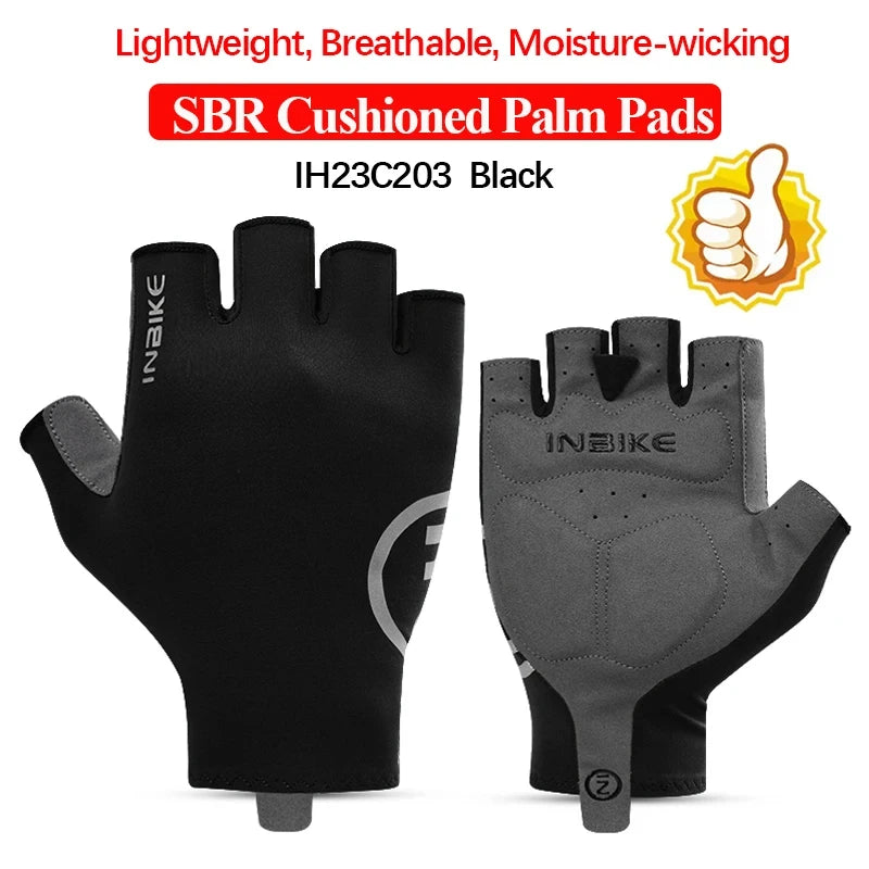 Schokbestendige GEL Pad Fiets handschoenen Halve Vinger