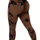 seamless bleach peach butt high waist yoga leggings with butt-lifting and curve-enhancing design for yoga, running, and workouts.