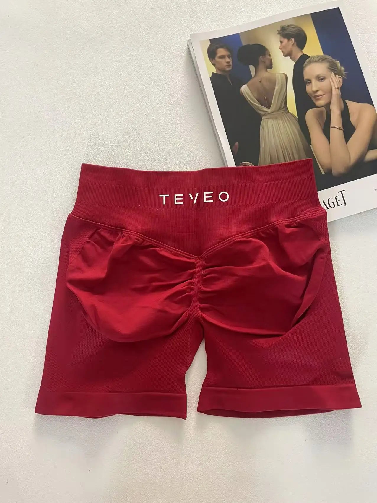 oxblood soft, breathable yoga shorts in a high-waisted fit—perfect for workouts, yoga, or relaxed summer days.