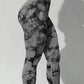 seamless bleach peach butt high waist yoga leggings with butt-lifting and curve-enhancing design for yoga, running, and workouts.