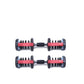 ADJUSTABLE DUMBBELL,FROM 2.5 TO 24 KG WITH ERGONOMIC CENTER, SET OF 2 UNITS