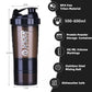500ml Protein Shaker Cups with Powder Storage Container