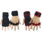Half-finger weight training gloves – padded palm, breathable mesh, wrist support
