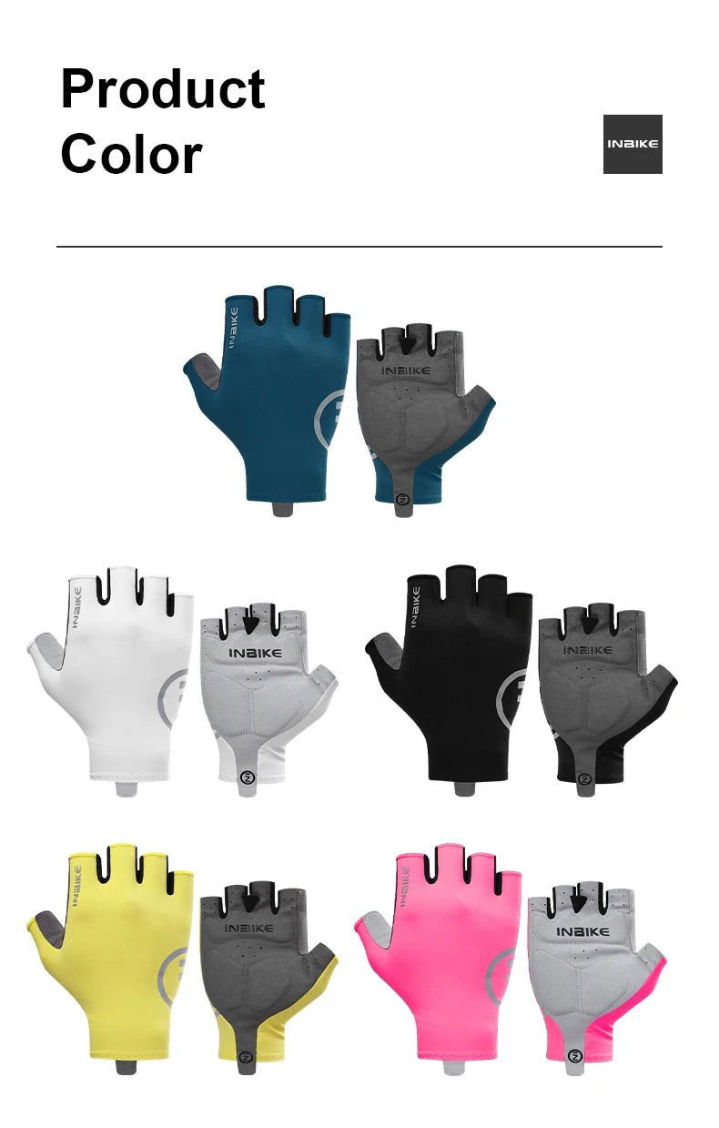 Schokbestendige GEL Pad Fiets handschoenen Halve Vinger