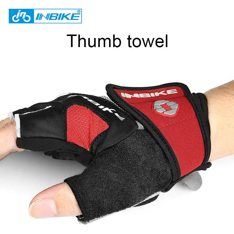 Schokbestendige GEL Pad Fiets handschoenen Halve Vinger