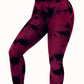 seamless bleach peach butt high waist yoga leggings with butt-lifting and curve-enhancing design for yoga, running, and workouts.