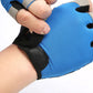 Breathable half-finger gym gloves with padded palm and anti-slip grip