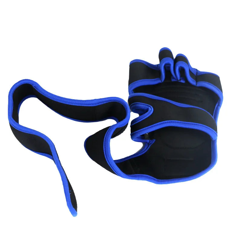 Durable workout gloves with padded palm and wrist support