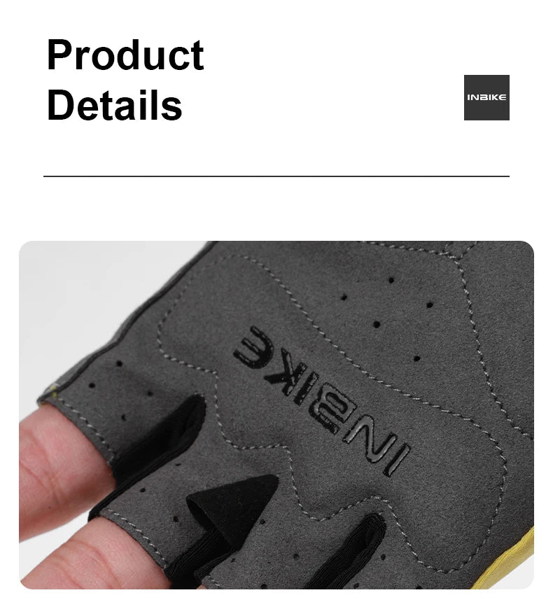 Schokbestendige GEL Pad Fiets handschoenen Halve Vinger