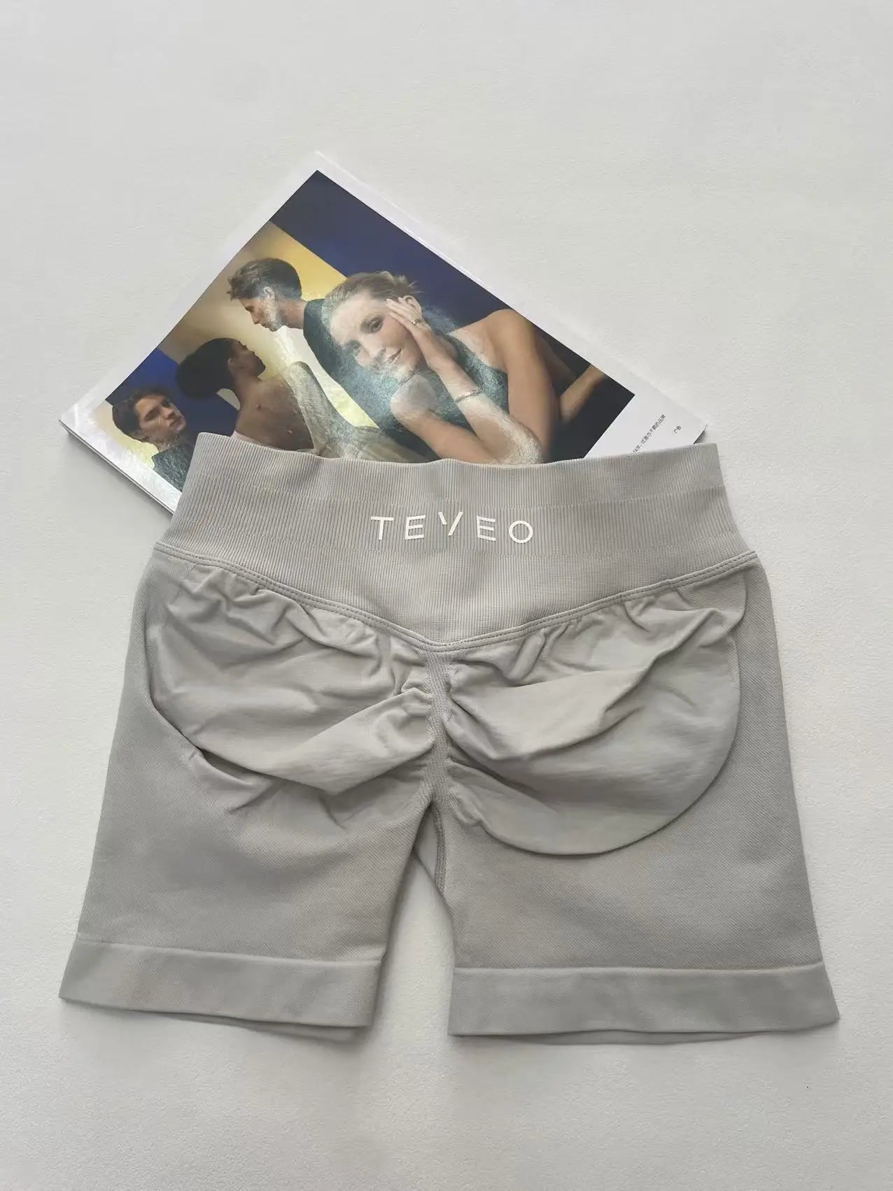 brown soft, breathable yoga shorts in a high-waisted fit—perfect for workouts, yoga, or relaxed summer days.