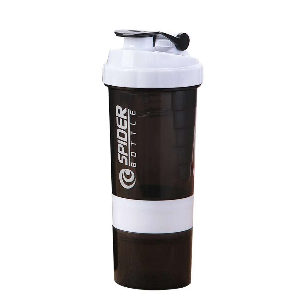 500ml Protein Shaker Cups with Powder Storage Container