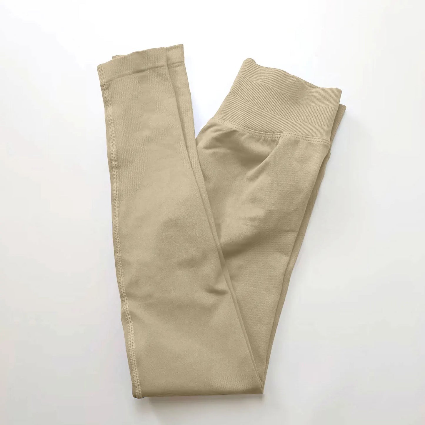 seamless gym leggings with high waist tummy control fit