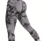 seamless bleach peach butt high waist yoga leggings with butt-lifting and curve-enhancing design for yoga, running, and workouts.