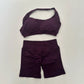 2Pcs Impact Shorts Set Seamless Yoga Set