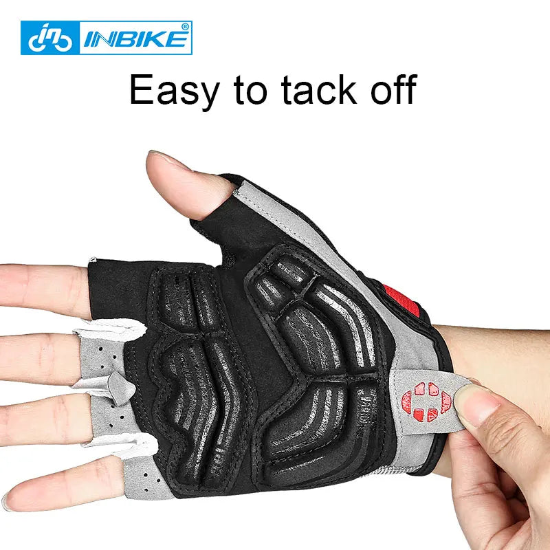 Schokbestendige GEL Pad Fiets handschoenen Halve Vinger