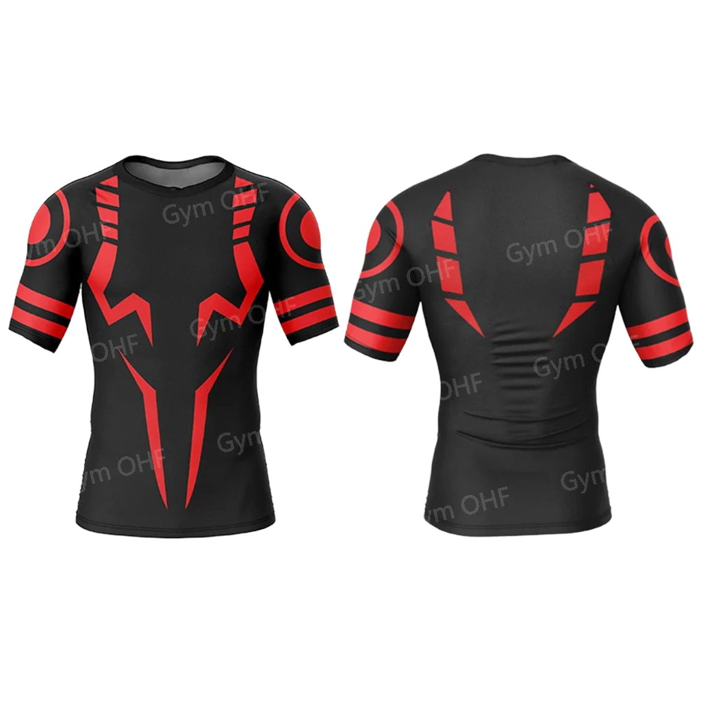Men's 2-in-1 Compression Shirt & Double-Deck Shorts Set